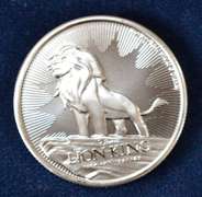2019 NUIE Lion King 1 OZ Silver Coin BU