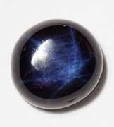1 NATURAL BLUE STAR SAPPHIRE ROUND CABOCHON