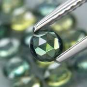 Eye to VS clarity! 3.42ct rose cut Australian Sapphire set