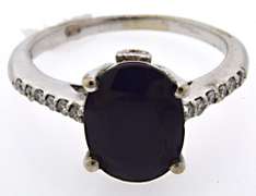 Regal Sapphire and Diamond 14kt Ring