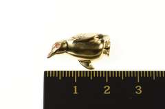 14K Yellow Gold 3D Penguin Arctic Bird Animal Wildlife Pin/Brooch