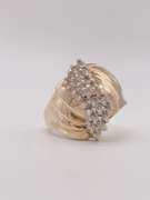 10kt Solid Yellow Gold Diamond Ring