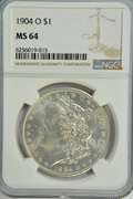 Virtual Gem BU 1904-O Morgan Silver Dollar. NGC MS64