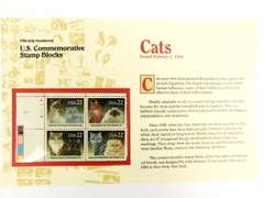 U.S. Commemorative Dogs & Cats Stamp Blocks