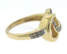 Favorite Yellow Gold Diamond Swirl Ring