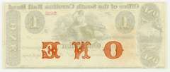 Superb Gem Crisp 1800's $1 Note Office Of The South Carolina Railroad!