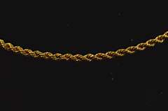 18kt Yellow Gold Rope Chain Necklace