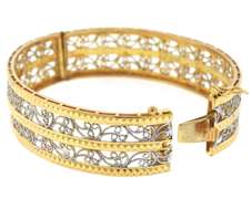Breathtaking 21kt Filigree aBangle Bracelet