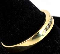 5-Stone Channel-Set Diamond Band in 14KT Yellow Gold