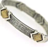 Pretty Konstantino Men's 2 Tone Bracelet