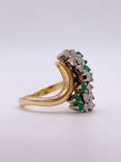 14kt Gold, Emerald, & Diamond Ring