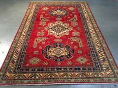 EXQUISITE FINE SUPER KAZAK RUG 5'X7'