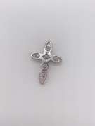 14kt Solid White Gold Diamond Pendant- 2.0+ CTW