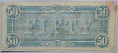 $ 50 Feb 17 1864 Series CSA Note