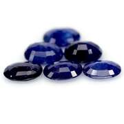 11.58ct cobalt blue Sapphire set from Madagascar