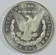 DMPL BU 1881-S Morgan Silver Dollar. Real flashy-white