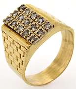 Impressive Men's 14kt Diamond Ring