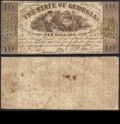 The State of GA, Milledgeville Obsolete $10