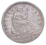 1853 Seated Liberty Quarter