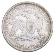 1869 Seated Liberty Half Dollar