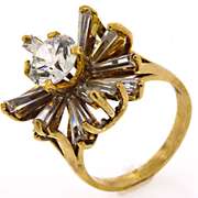 Exquisite 14kt Cubic Zirconia Statement Ring