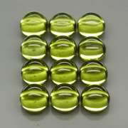 Pristine 8.03ct 12pc lime green Peridot set