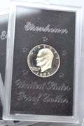 8  1971S 1973 S 1974 S Ike Proof Silver Dollars