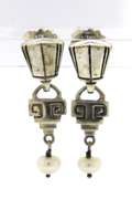 Sterling Silver Lisa Jenks Silver and Pearl Earrings