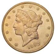 1892-CC Liberty Head Gold Double Eagle