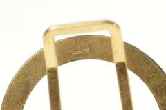 14K Yellow Gold Horse Shoe Lucky Retro 1960's Money Clip