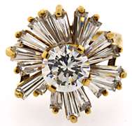 Cute 14kt Cubic Zirconia Statement Ring
