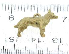 Nice Yellow Gold Dog Charm
