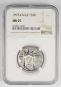 MS69 1997 $50 American Platinum Eagle 1/2 Oz - Graded NGC