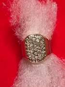 MENS 14K GOLD AND DIAMOND RING