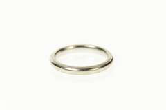 14K White Gold 2.6mm Classic Simple Milgrain Wedding Band Ring