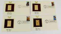 4 - 1996 1st Day Covers & 22KT Gold Stamps