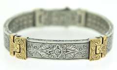 Pretty Konstantino Men's 2 Tone Bracelet