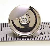 Vintage and very rare Art Deco Bezel Set Diamond Earrings in Platinum
