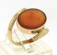 Gorgeous 18kt Carnelian Gold Ring