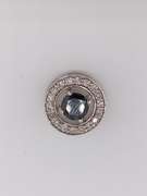 14kt Gold, White & Black Diamond Pendant