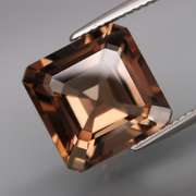 Gem grade! 7.62ct emerald cut Smoky Quartz