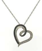 Sterling Silver Heart Shaped Pendant on Chain