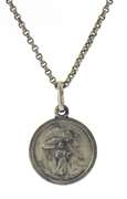 Virgin Mary & Jesus Pendant on Chain
