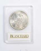 MS63 1927-S Peace Silver Dollar - Redfield - Graded Blanchard