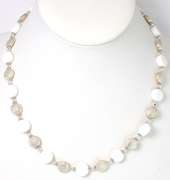 Lovely Beaded Necklace in Sterling Silver