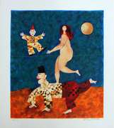 Rare Harry Guttman Playtime Serigraph