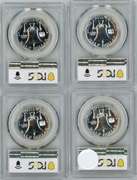 1960, 61, 62, & 63 Gem Proof Franklin Halves. PCGS PR66