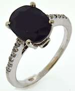 Regal Sapphire and Diamond 14kt Ring