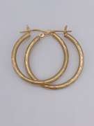 14kt Solid Yellow Gold Hoop Earrings