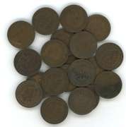 Lot of 20 better 1909 Indian Head Cents. Nice circs
